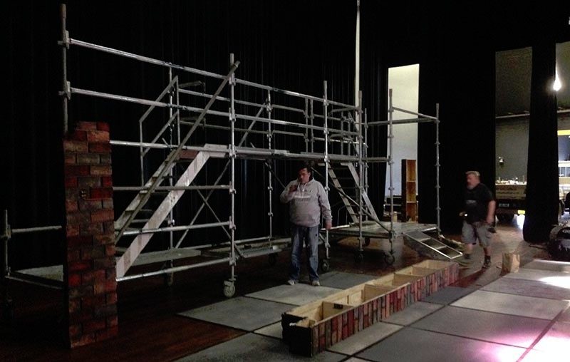 Gallery Installation — Stage & Rigging Access